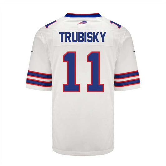 Buffalo  Bills #11 Mitchell Trubisky Game Jersey - White Football Jerseys