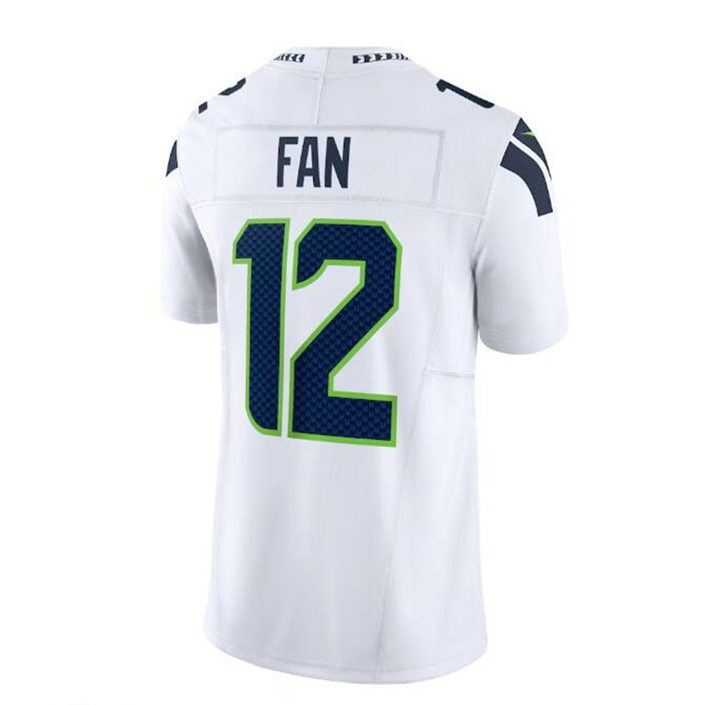 S.Seahawks #12s Vapor F.U.S.E. Limited Jersey - White Stitched American Football Jerseys