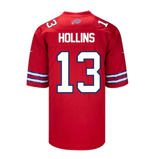 Buffalo  Bills #13 Mack Hollins Game Jersey - Red Football Jerseys