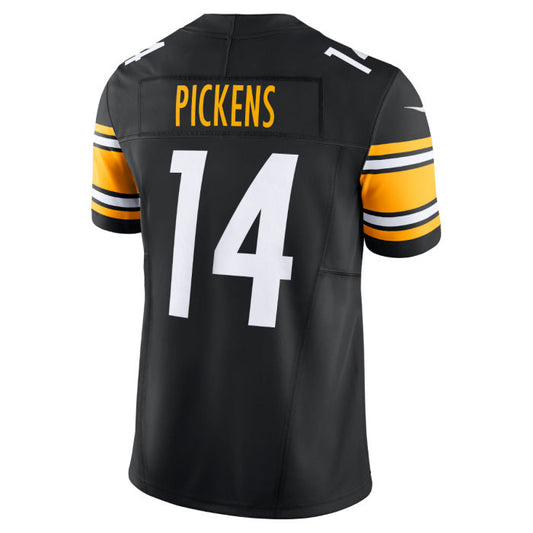 Pittsburgh Steelers #14 George Pickens Vapor F.U.S.E. Limited Home Black Stitched American Football Jerseys