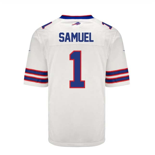 Buffalo  Bills #1 Curtis Samuel Game Jersey - White Football Jerseys