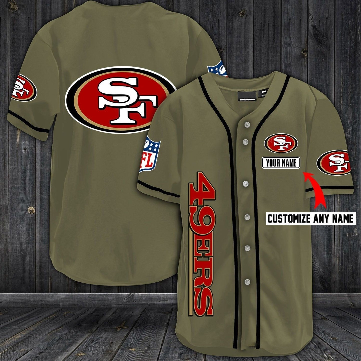 Football T-Shirts San Francisco 49ers Baseball Customized Jersey