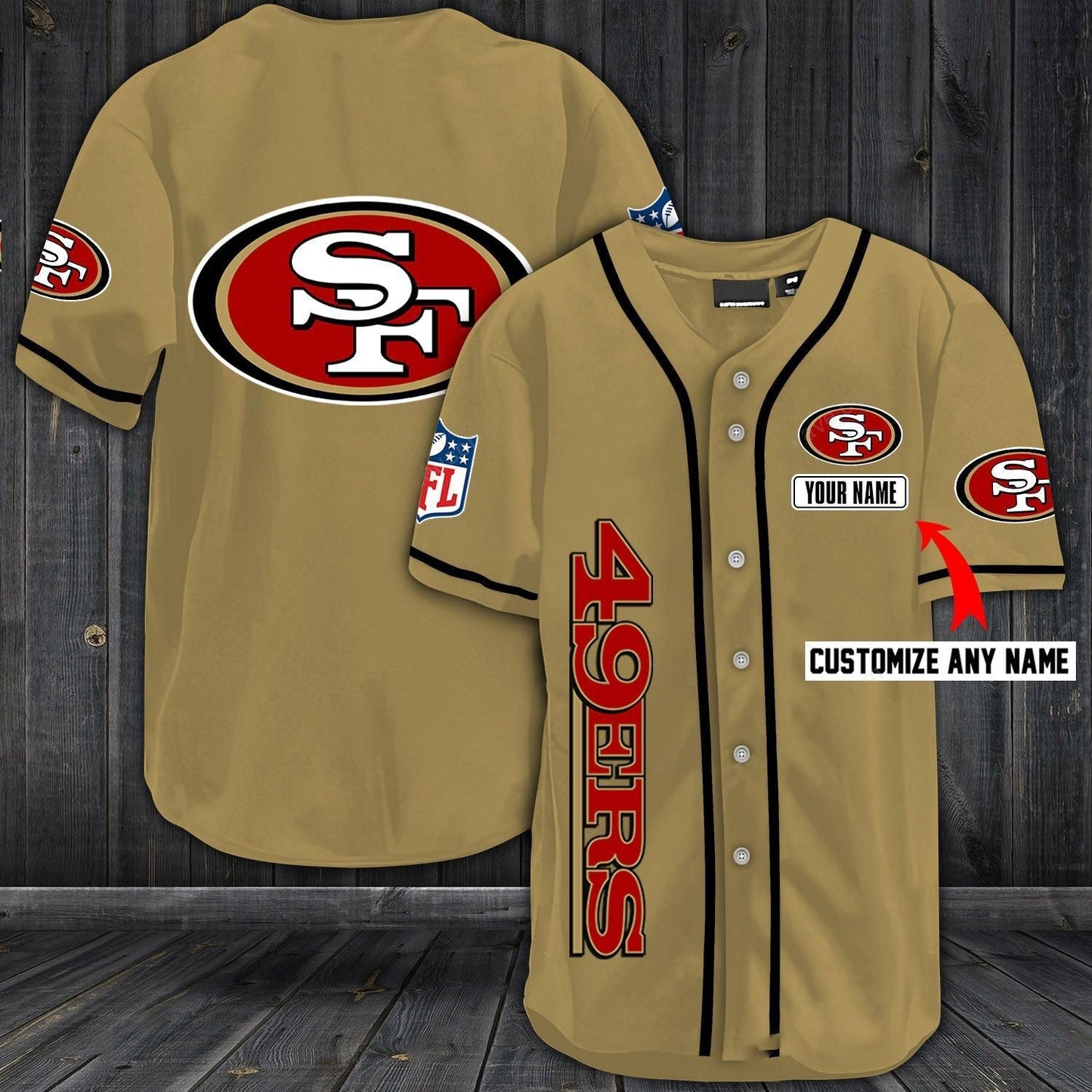 Football T-Shirts San Francisco 49ers Baseball Customized Jersey