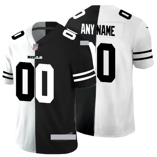 Buffalo Bills Custom Black/White Limited Jersey