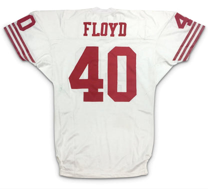 San Francisco 49ers #40 William Floyd White Vintage Wilson Pro Line Stitched American Football Jerseys