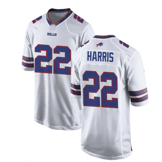 Buffalo  Bills #22 Damien Harris WHITE Game Jersey American Stitched Football Jerseys