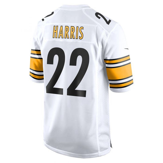 Pittsburgh Steelers #22 Najee Harris Replica Away White Stitched American Football Jerseys