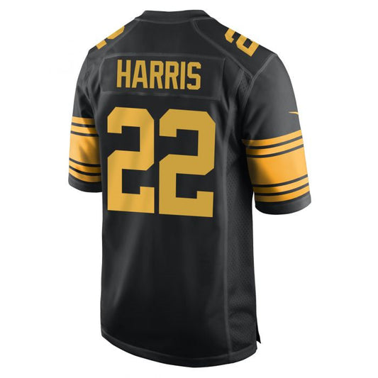 Pittsburgh Steelers #22 Najee Harris Replica Color Rush Black Stitched American Football Jerseys