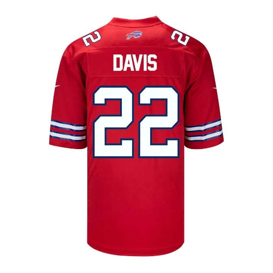 Buffalo  Bills #22 Ray Davis Game Jersey - Red Football Jerseys