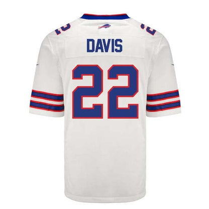 Buffalo  Bills #22 Ray Davis Game Jersey - White Football Jerseys