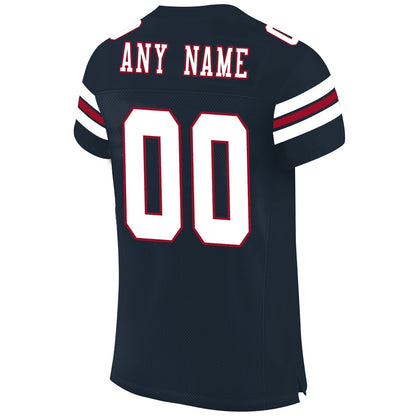 Custom C.Bear Football Jerseys Personalize Sports Shirt Design Navy Stitched Name And Number Christmas Birthday Gift