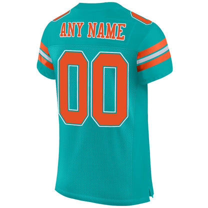 Custom M.Dolphins Football Jerseys for Personalize Sports Shirt Design Stitched Name And Number Christmas Birthday Gift