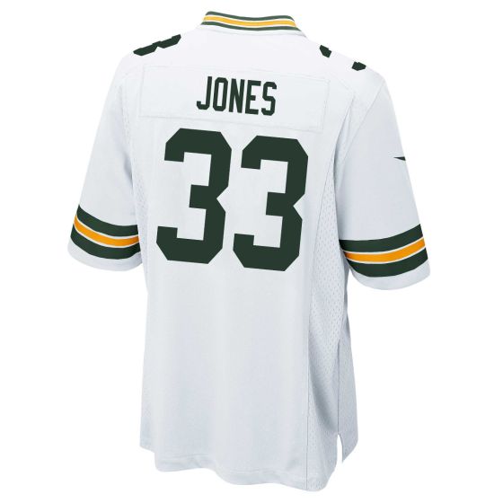 Green Bay PackersPackers #33 Aaron Jones White Game Stitched American Football Jerseys