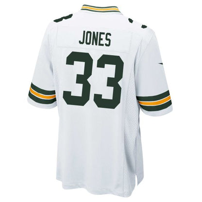 Green Bay PackersPackers #33 Aaron Jones White Game Stitched American Football Jerseys