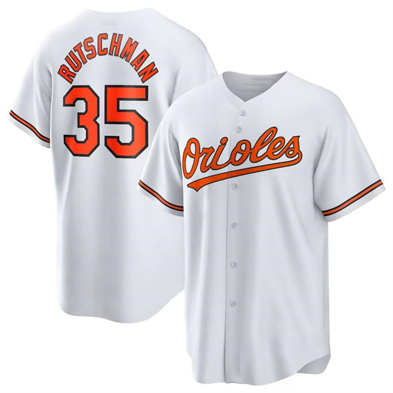 Baltimore Orioles #35 Adley Rutschman White Authentic Player Jersey Baseball Jerseys