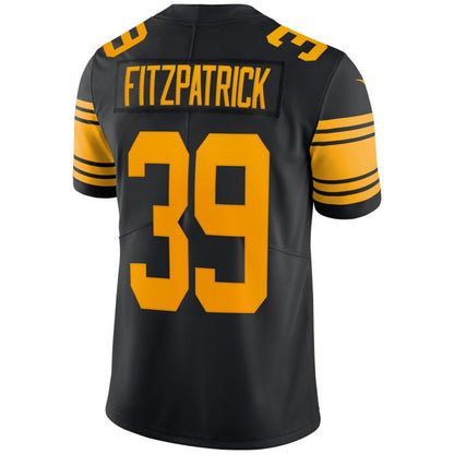 Pittsburgh Steelers #39 Minkah Fitzpatrick Limited Color Rush Black Stitched American Football Jerseys