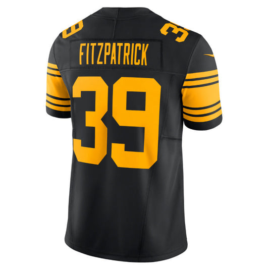 Pittsburgh Steelers #39 Minkah Fitzpatrick Vapor F.U.S.E. Limited Color Rush Black Stitched American Football Jerseys