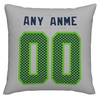 Custom S.Seahawks Pillow Decorative Throw Pillow Case - Print Personalized Football Team Fans Name & Number Birthday Gift Football Pillows