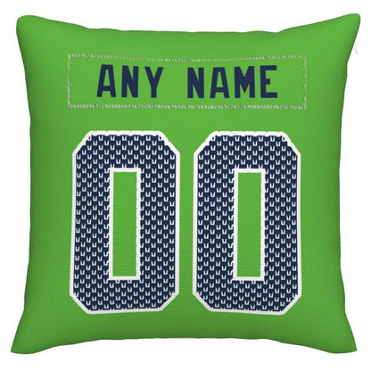 Custom S.Seahawks Pillow Decorative Throw Pillow Case - Print Personalized Football Team Fans Name & Number Birthday Gift Football Pillows