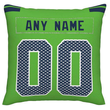 Custom S.Seahawks Pillow Decorative Throw Pillow Case - Print Personalized Football Team Fans Name & Number Birthday Gift Football Pillows