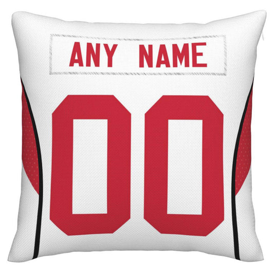 Custom San Francisco 49ers Pillow Decorative Throw Pillow Case - Print Personalized Football Team Fans Name & Number Birthday Gift Football Pillows