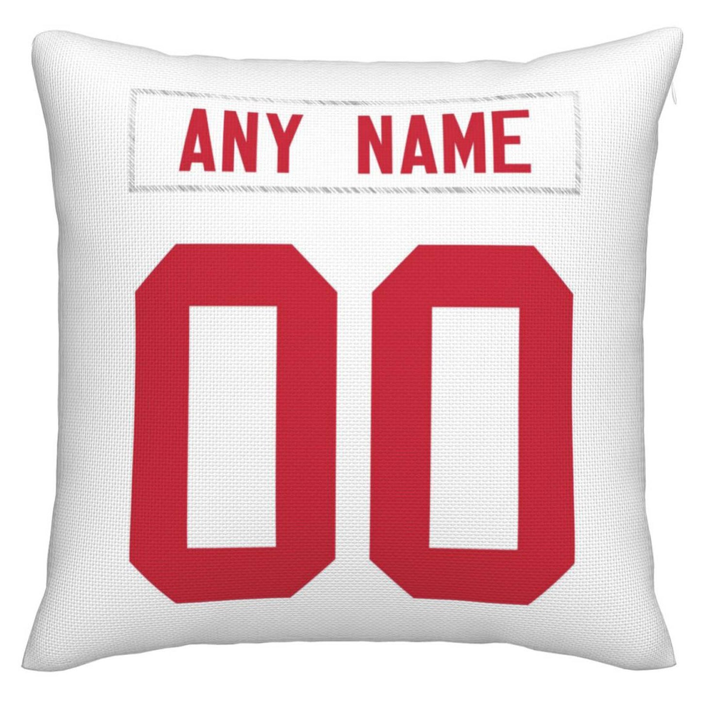 Custom San Francisco 49ers Pillow Decorative Throw Pillow Case - Print Personalized Football Team Fans Name & Number Birthday Gift Football Pillows