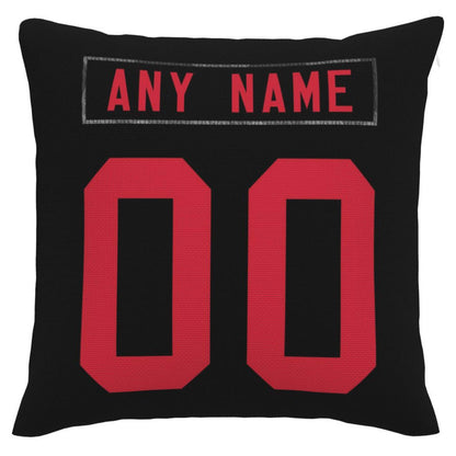 Custom San Francisco 49ers Pillow Decorative Throw Pillow Case - Print Personalized Football Team Fans Name & Number Birthday Gift Football Pillows