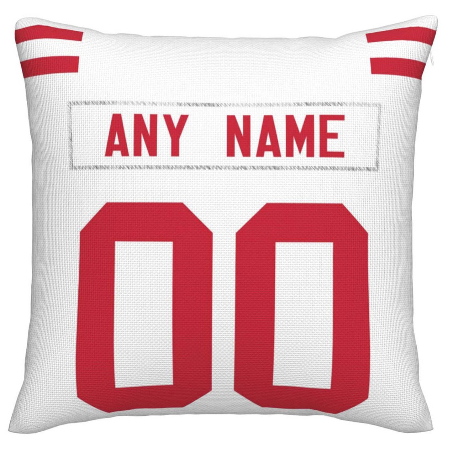 Custom San Francisco 49ers Pillow Decorative Throw Pillow Case - Print Personalized Football Team Fans Name & Number Birthday Gift Football Pillows