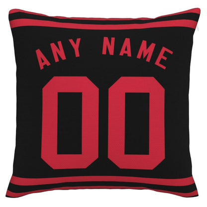 Custom San Francisco 49ers Pillow Decorative Throw Pillow Case - Print Personalized Football Team Fans Name & Number Birthday Gift Football Pillows