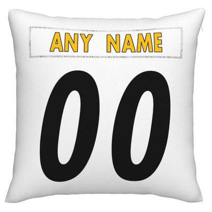 Custom Pittsburgh Steelers Pillow Decorative Throw Pillow Case - Print Personalized Football Team Fans Name & Number Birthday Gift Football Pillows