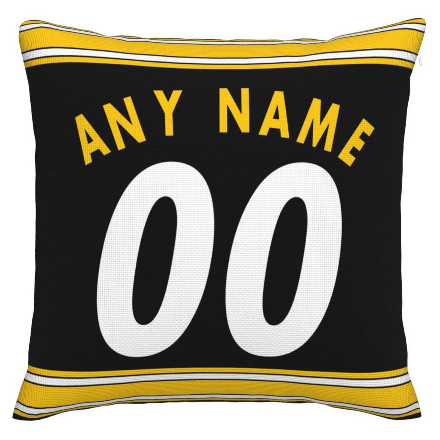 Custom Pittsburgh Steelers Pillow Decorative Throw Pillow Case - Print Personalized Football Team Fans Name & Number Birthday Gift Football Pillows