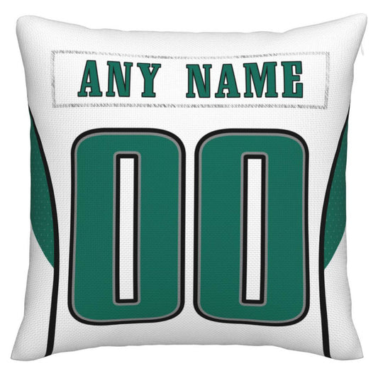 Custom Philadelphia Eagles Pillow Decorative Throw Pillow Case - Print Personalized Football Team Fans Name & Number Birthday Gift Football Pillows