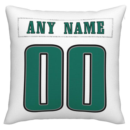 Custom Philadelphia Eagles Pillow Decorative Throw Pillow Case - Print Personalized Football Team Fans Name & Number Birthday Gift Football Pillows