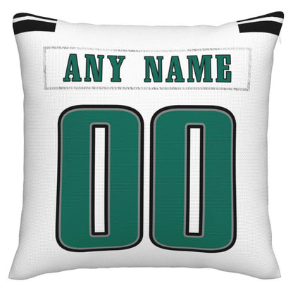 Custom Philadelphia Eagles Pillow Decorative Throw Pillow Case - Print Personalized Football Team Fans Name & Number Birthday Gift Football Pillows