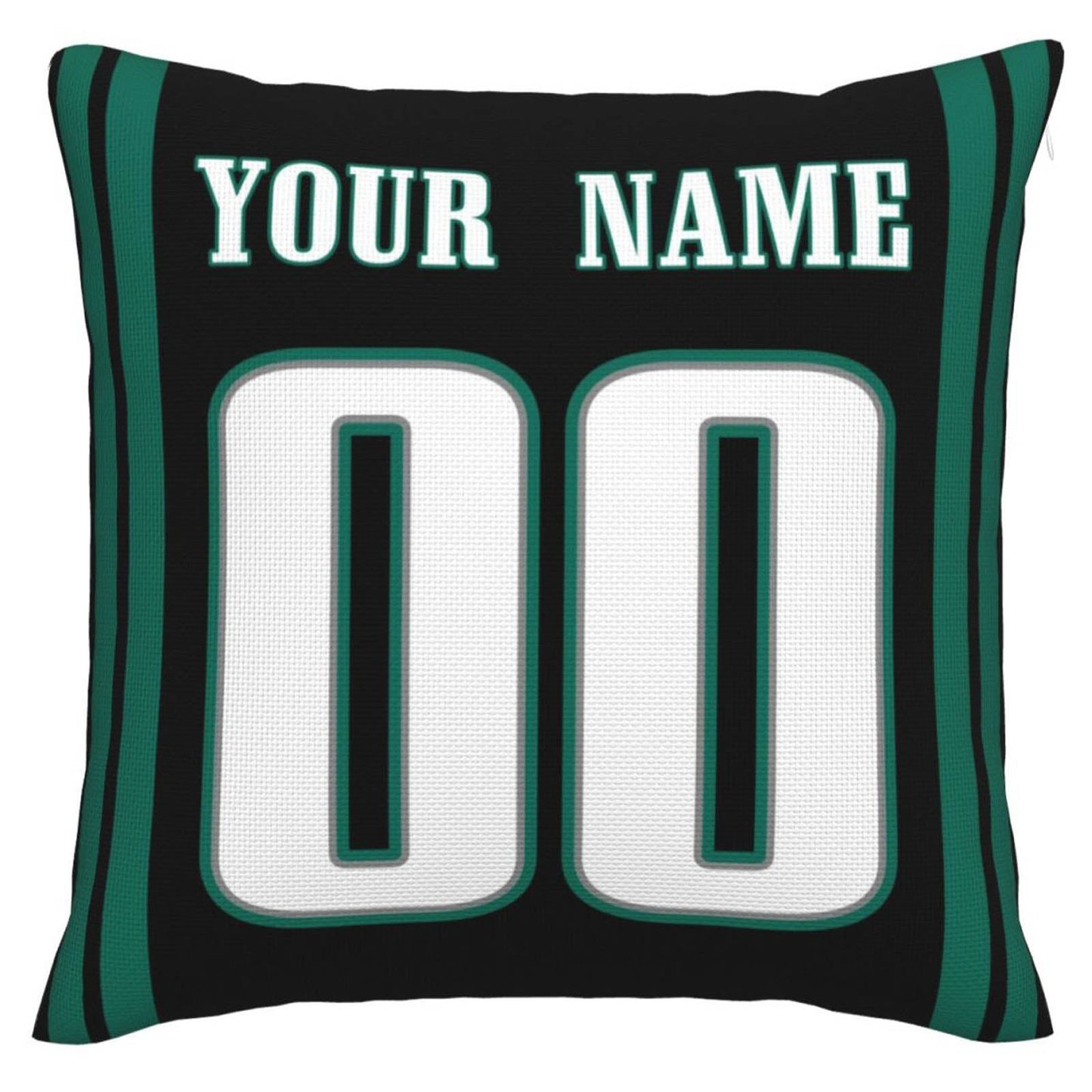 Custom Philadelphia Eagles Pillow Decorative Throw Pillow Case - Print Personalized Football Team Fans Name & Number Birthday Gift Football Pillows