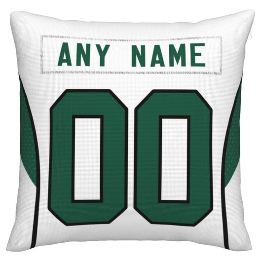 Custom New York Jets Pillow Decorative Throw Pillow Case - Print Personalized Football Team Fans Name & Number Birthday Gift Football Pillows