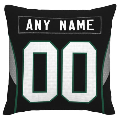 Custom New York Jets Pillow Decorative Throw Pillow Case - Print Personalized Football Team Fans Name & Number Birthday Gift Football Pillows