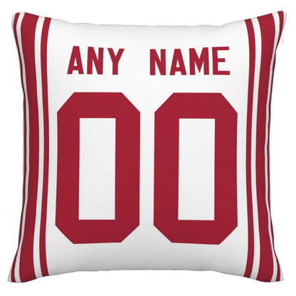 Custom NY.Giants Pillow Decorative Throw Pillow Case - Print Personalized Football Team Fans Name & Number Birthday Gift Football Pillows