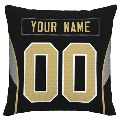 Custom NO.Saints Pillow Decorative Throw Pillow Case - Print Personalized Football Team Fans Name & Number Birthday Gift Football Pillows