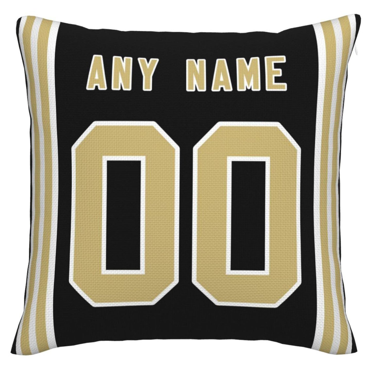 Custom NO.Saints Pillow Decorative Throw Pillow Case - Print Personalized Football Team Fans Name & Number Birthday Gift Football Pillows