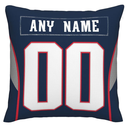 Custom New England Patriots Pillow Decorative Throw Pillow Case - Print Personalized Football Team Fans Name & Number Birthday Gift Football Pillows