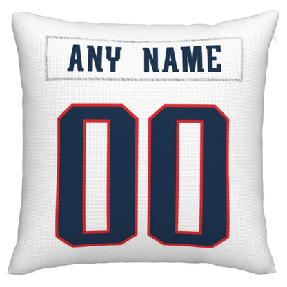 Custom New England Patriots Pillow Decorative Throw Pillow Case - Print Personalized Football Team Fans Name & Number Birthday Gift Football Pillows