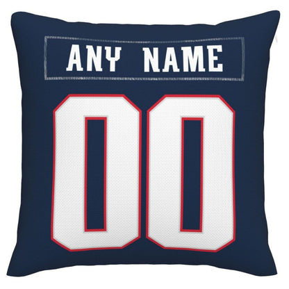 Custom New England Patriots Pillow Decorative Throw Pillow Case - Print Personalized Football Team Fans Name & Number Birthday Gift Football Pillows