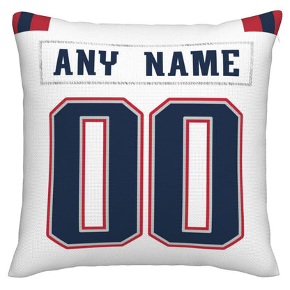 Custom New England Patriots Pillow Decorative Throw Pillow Case - Print Personalized Football Team Fans Name & Number Birthday Gift Football Pillows