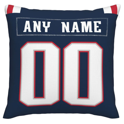 Custom New England Patriots Pillow Decorative Throw Pillow Case - Print Personalized Football Team Fans Name & Number Birthday Gift Football Pillows