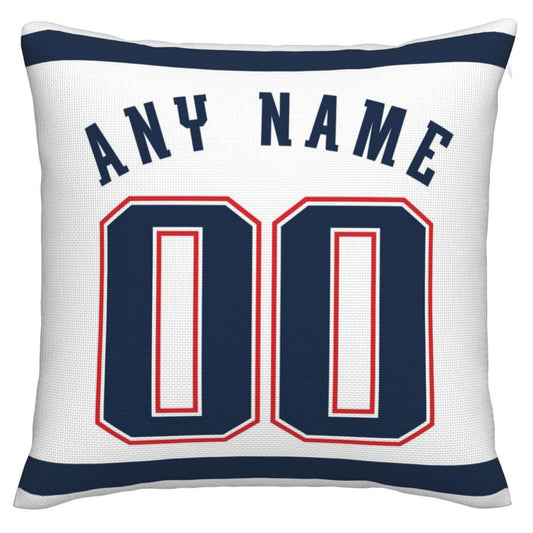 Custom New England Patriots Pillow Decorative Throw Pillow Case - Print Personalized Football Team Fans Name & Number Birthday Gift Football Pillows