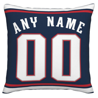 Custom New England Patriots Pillow Decorative Throw Pillow Case - Print Personalized Football Team Fans Name & Number Birthday Gift Football Pillows