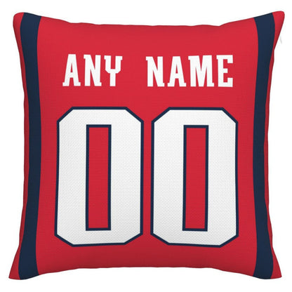 Custom New England Patriots Pillow Decorative Throw Pillow Case - Print Personalized Football Team Fans Name & Number Birthday Gift Football Pillows