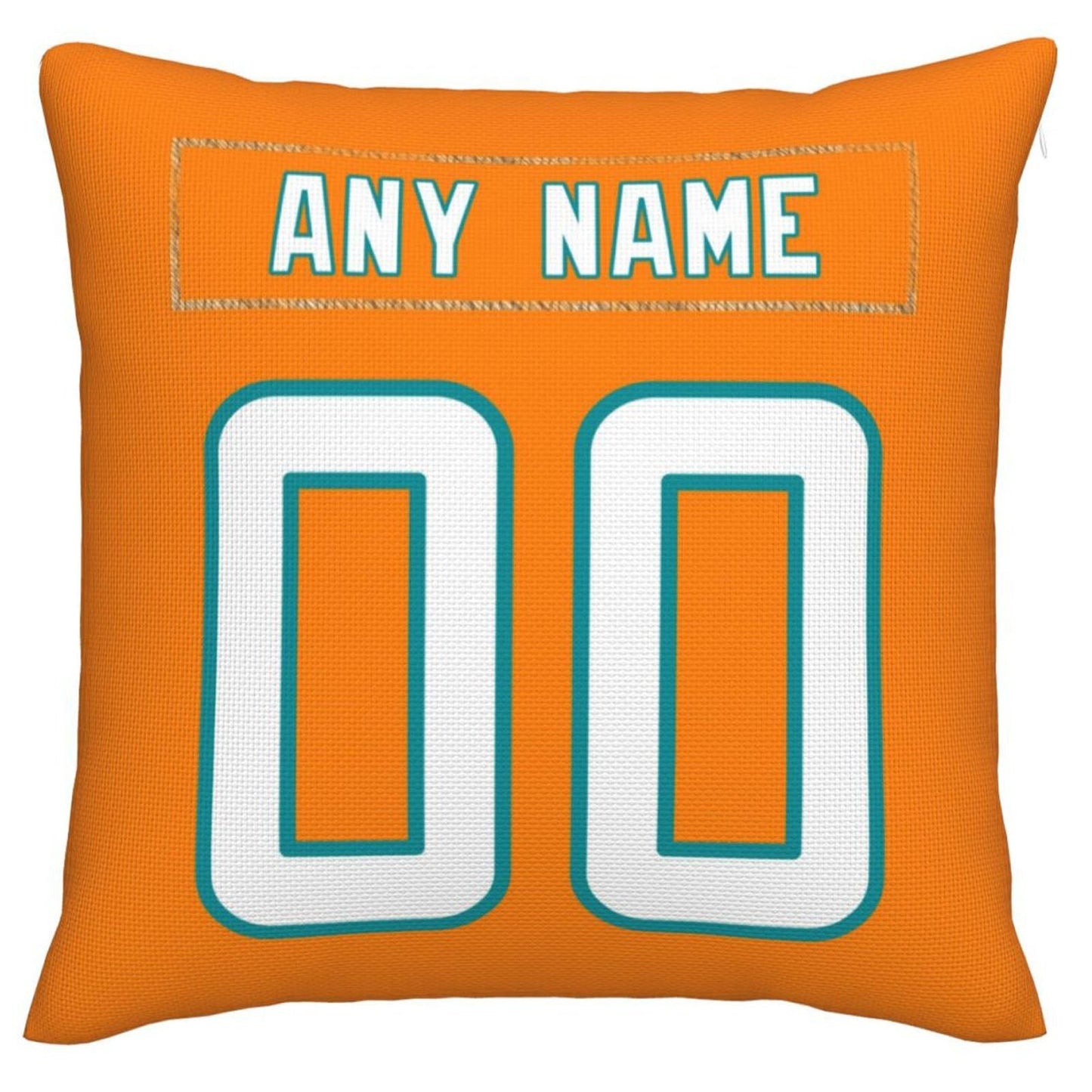 Custom M.Dolphins Pillow Decorative Throw Pillow Case - Print Personalized Football Team Fans Name & Number Birthday Gift Football Pillows