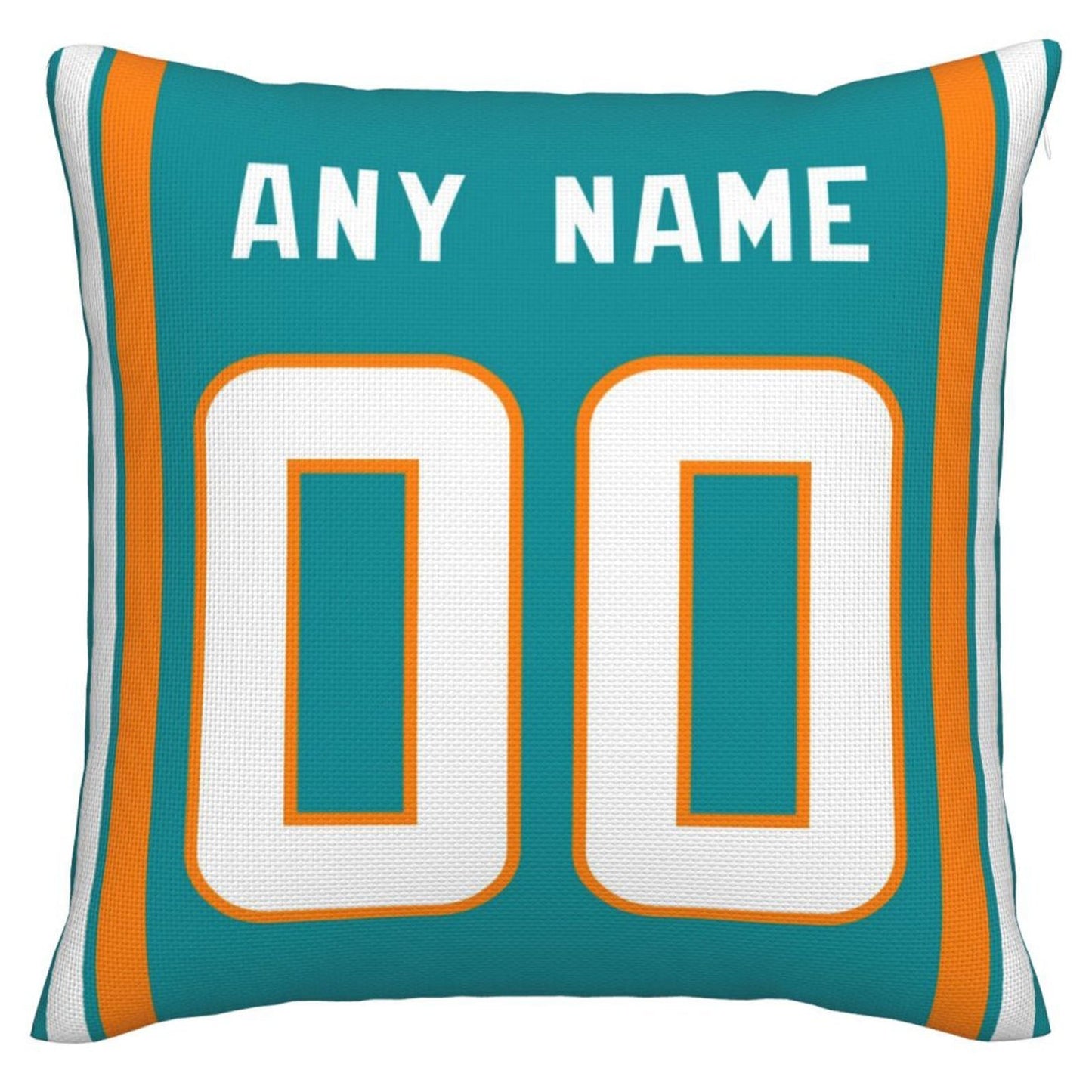 Custom M.Dolphins Pillow Decorative Throw Pillow Case - Print Personalized Football Team Fans Name & Number Birthday Gift Football Pillows